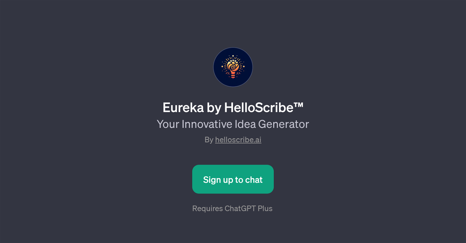 Eureka by HelloScribe website