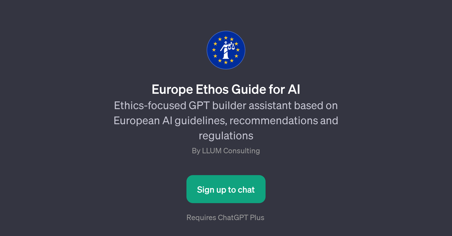 Europe Ethos Guide for AI website