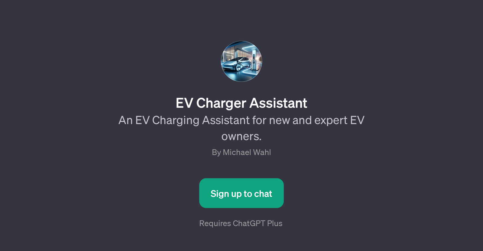 EV Charger Assistant website