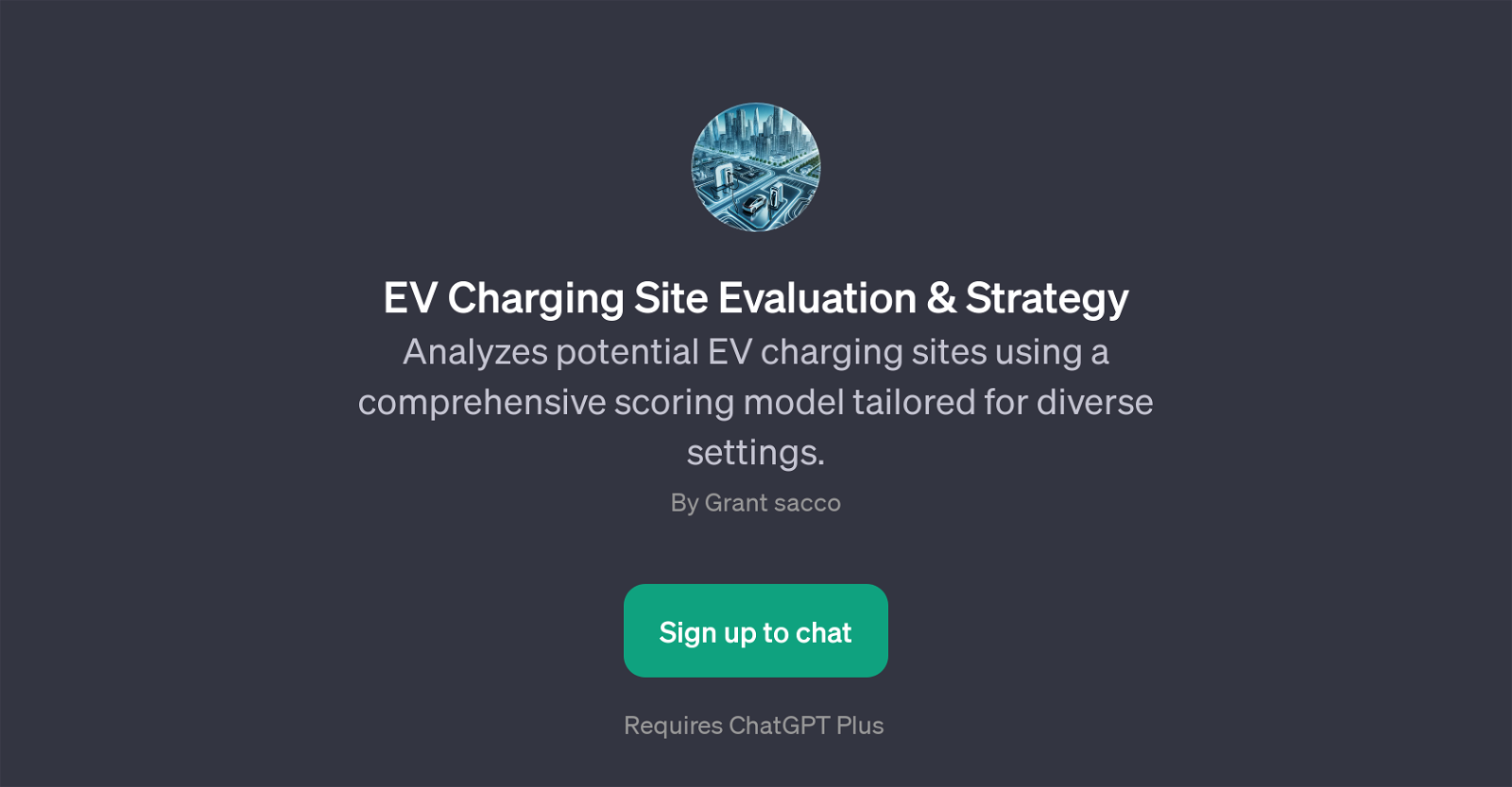 EV Charging Site Evaluation & Strategy website