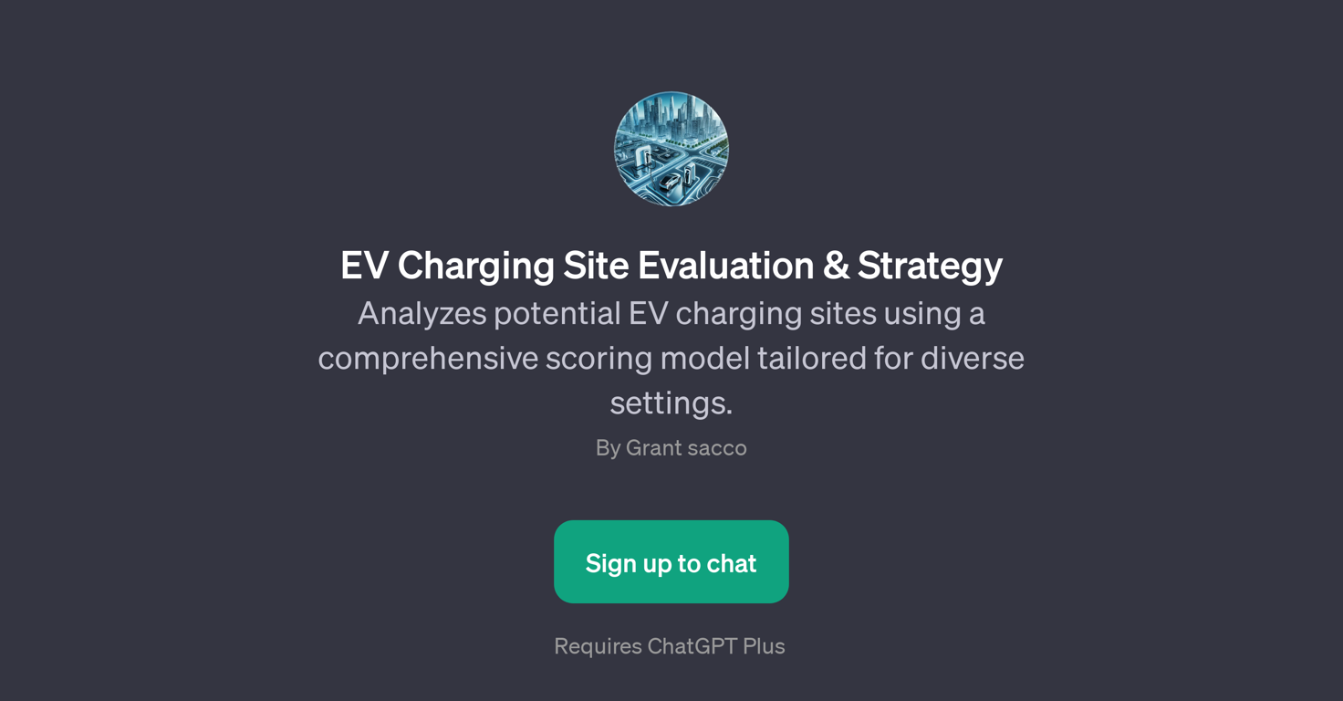 EV Charging Site Evaluation & Strategy website