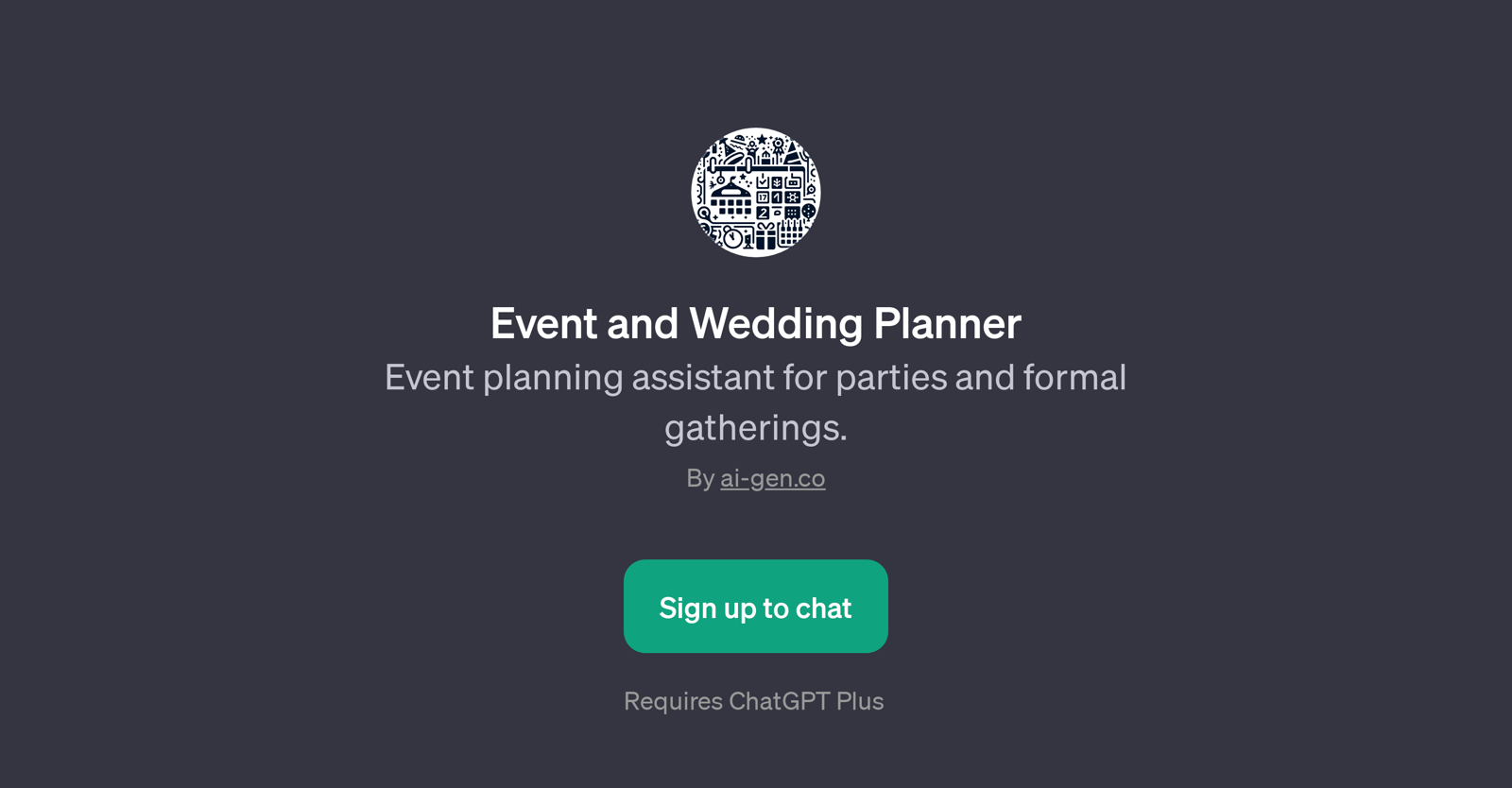 Event and Wedding Planner website