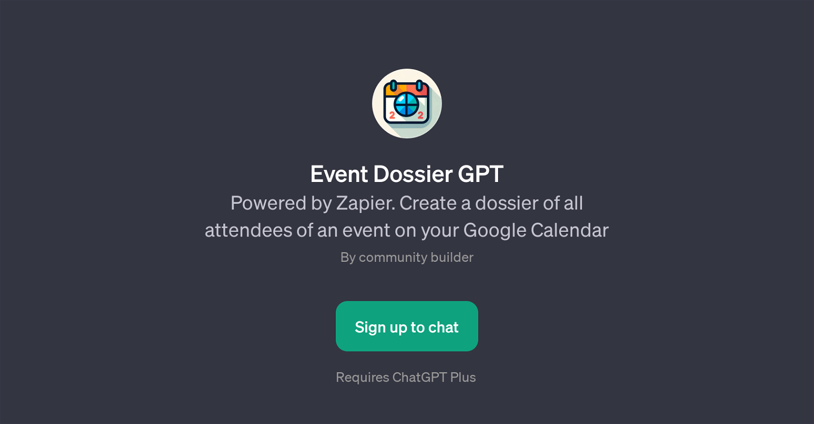 Event Dossier GPT website