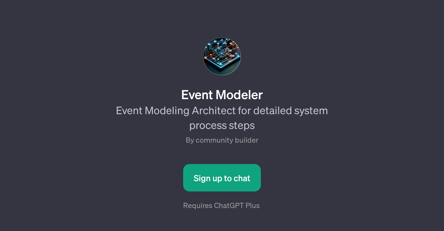 Event Modeler website