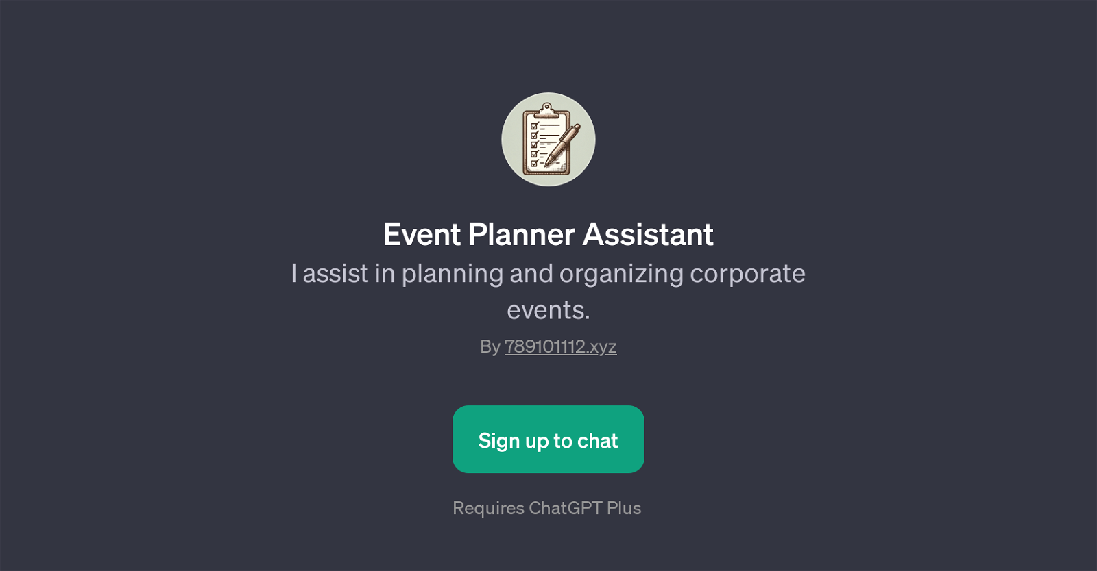 Event Planner Assistant website