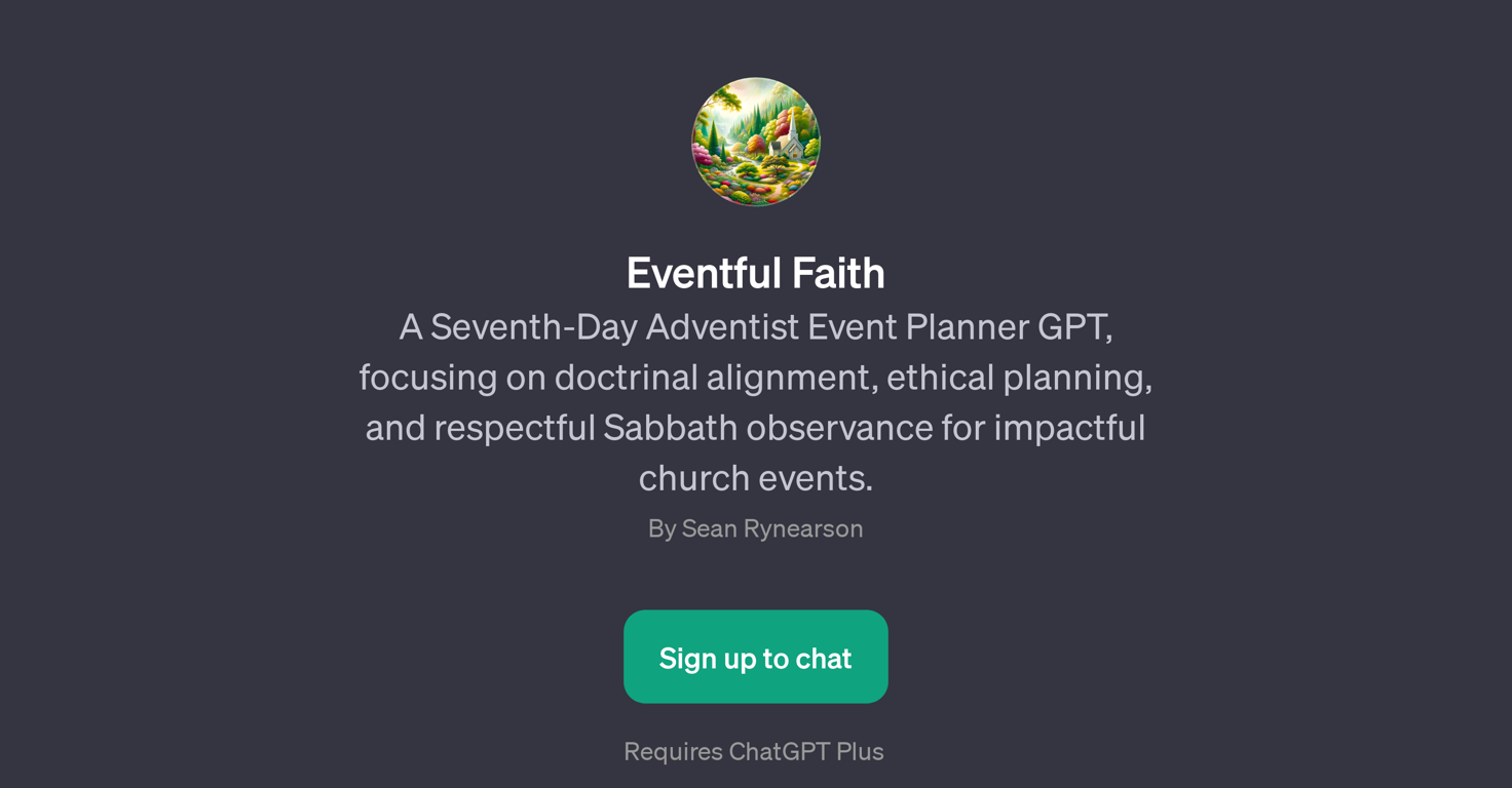 Eventful Faith website