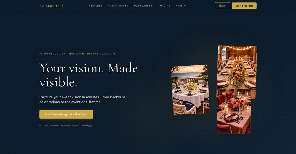 Eventscape.ai website