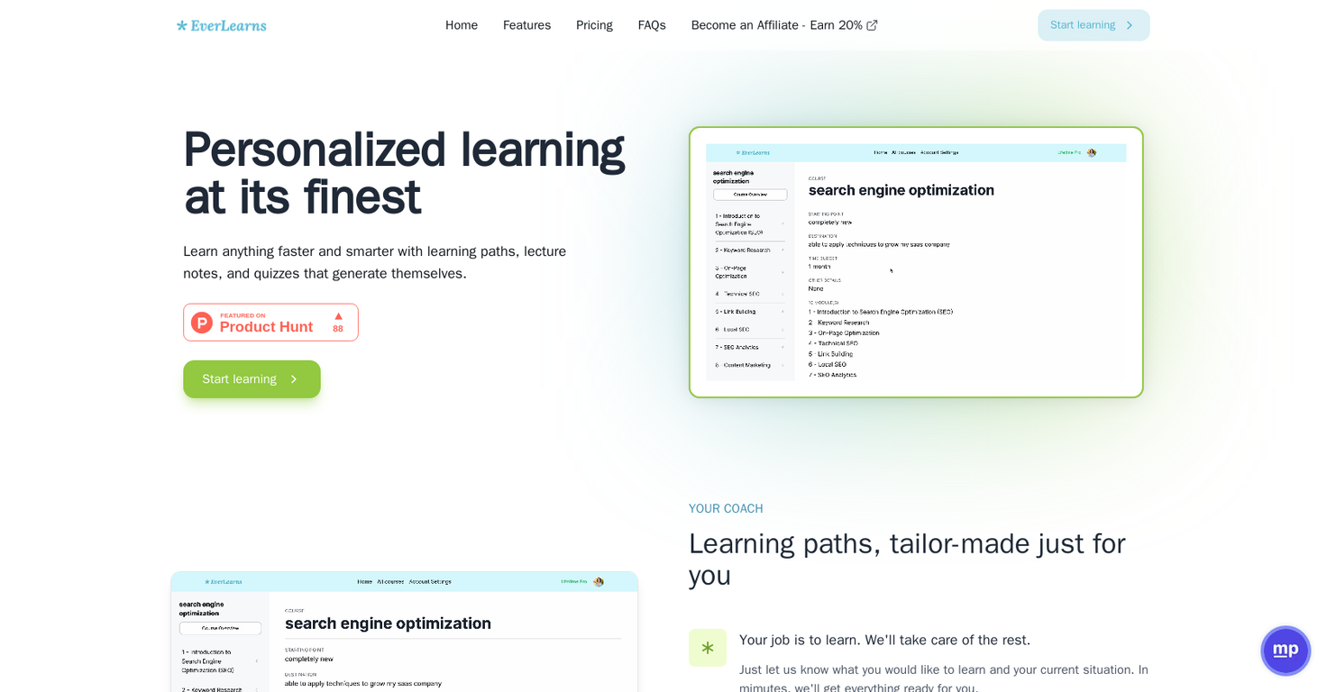 EverLearns website