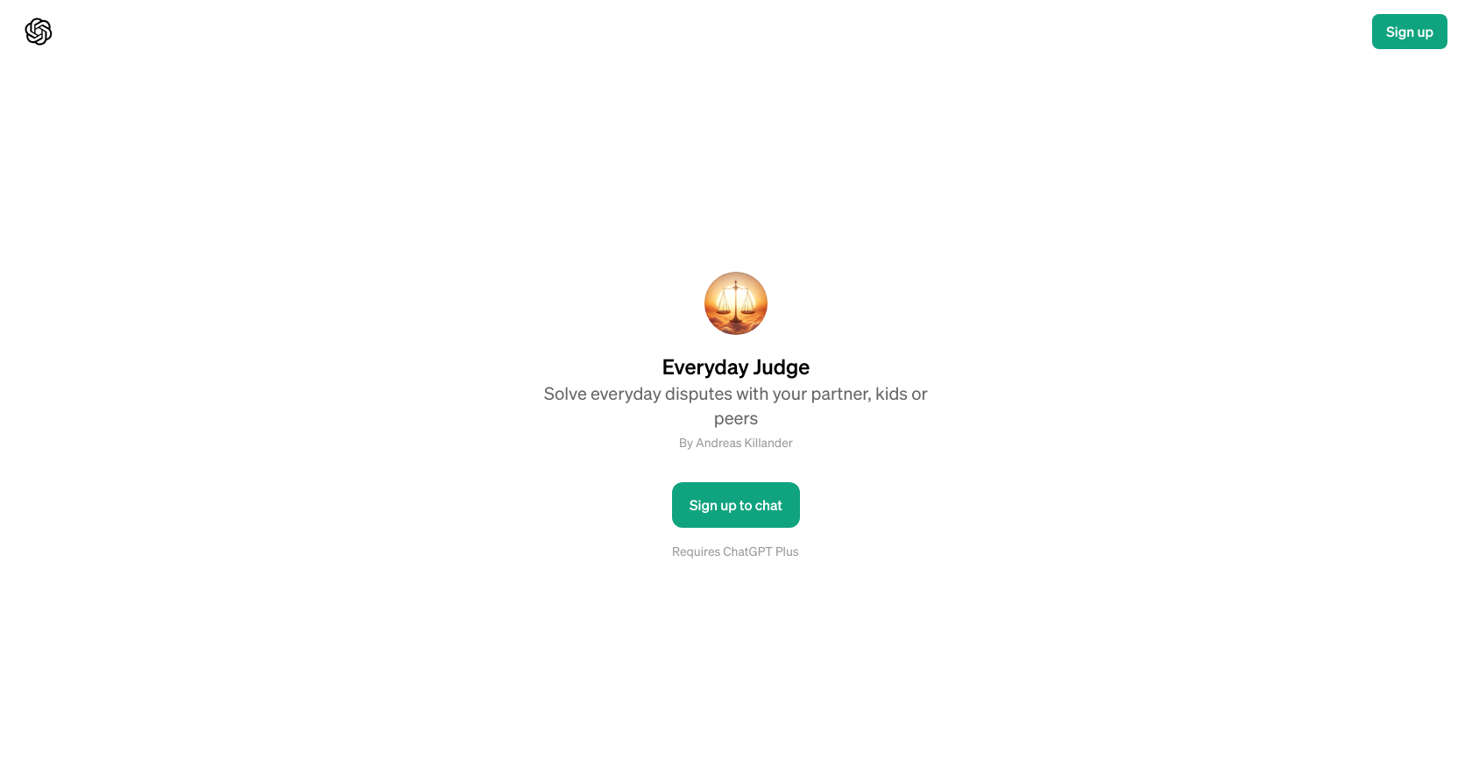 Everyday Judge website