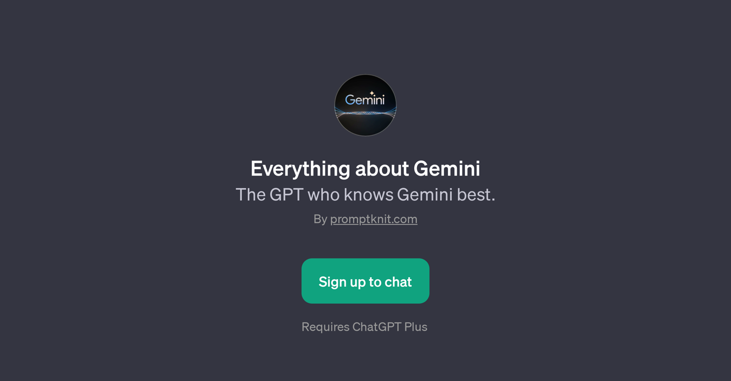 Everything about Gemini website
