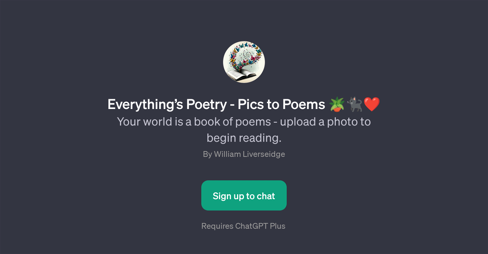 Everythings Poetry - Pics to Poems website