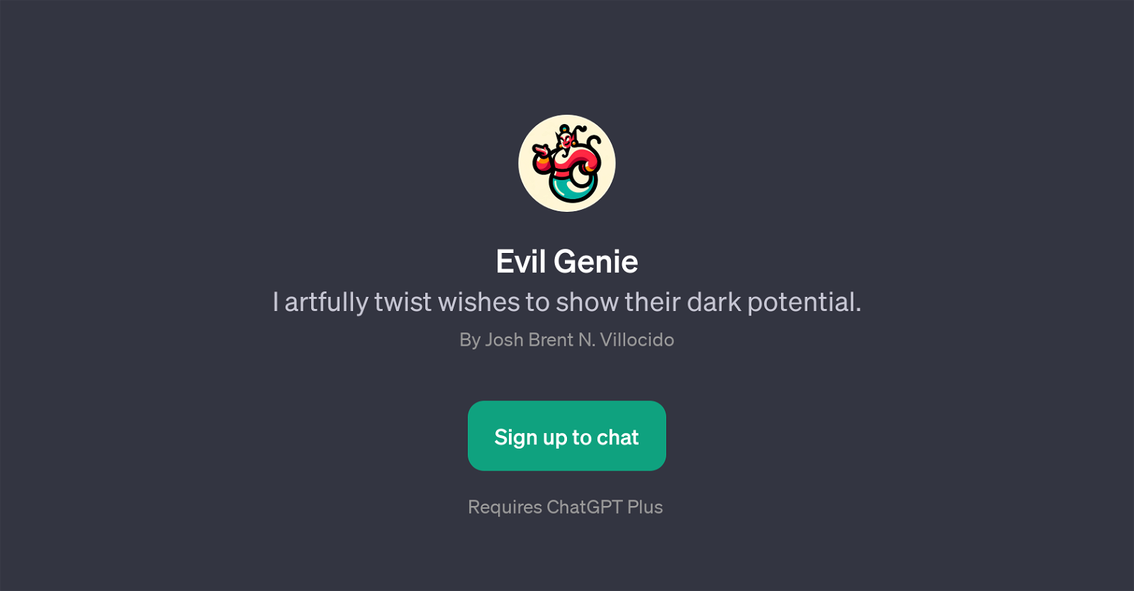 Evil Genie website