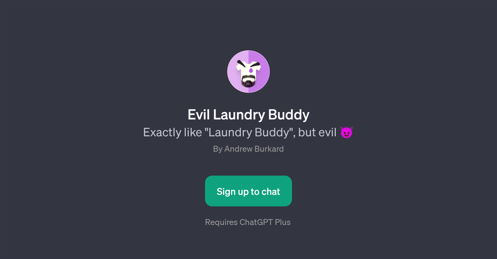 Evil Laundry Buddy website