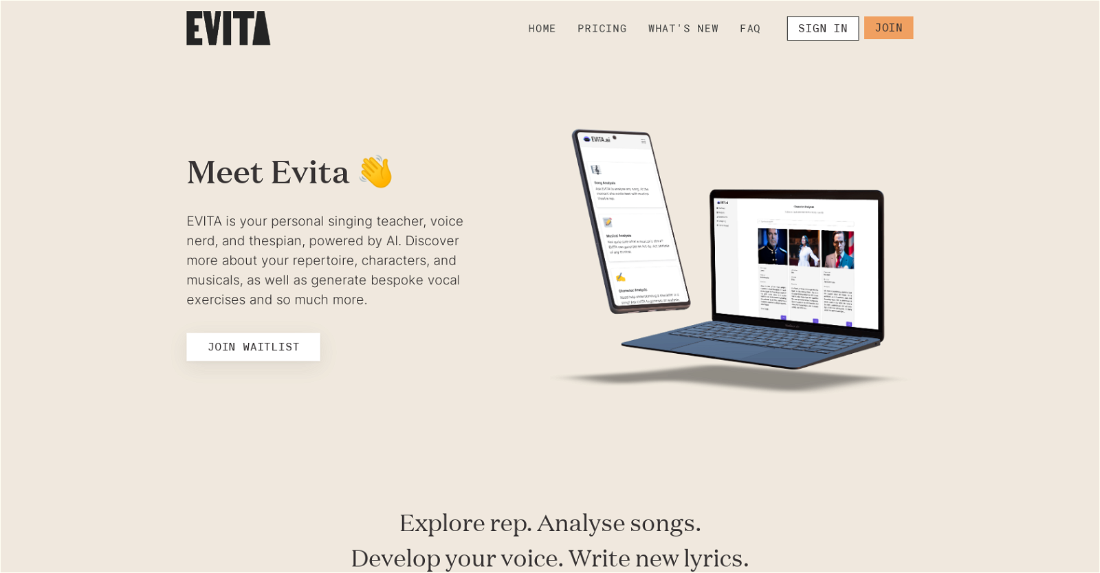 EVITA website