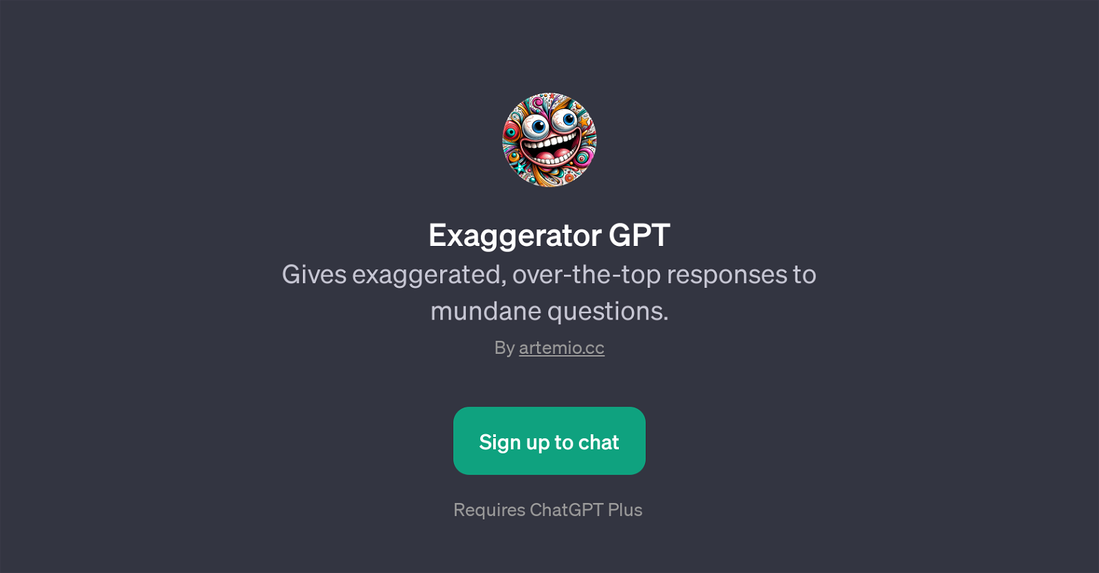 Exaggerator GPT website