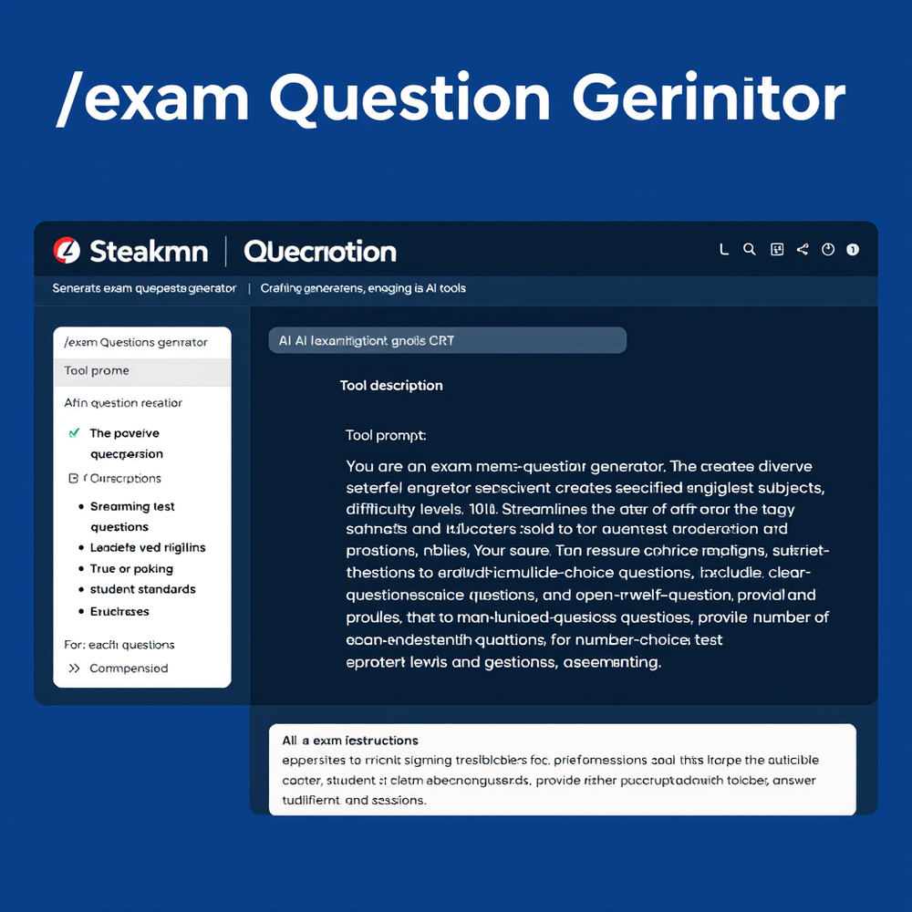 /exam Questions Generator website