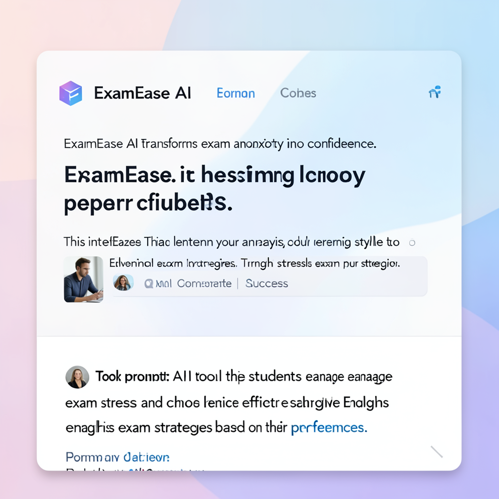 ExamEase AI website