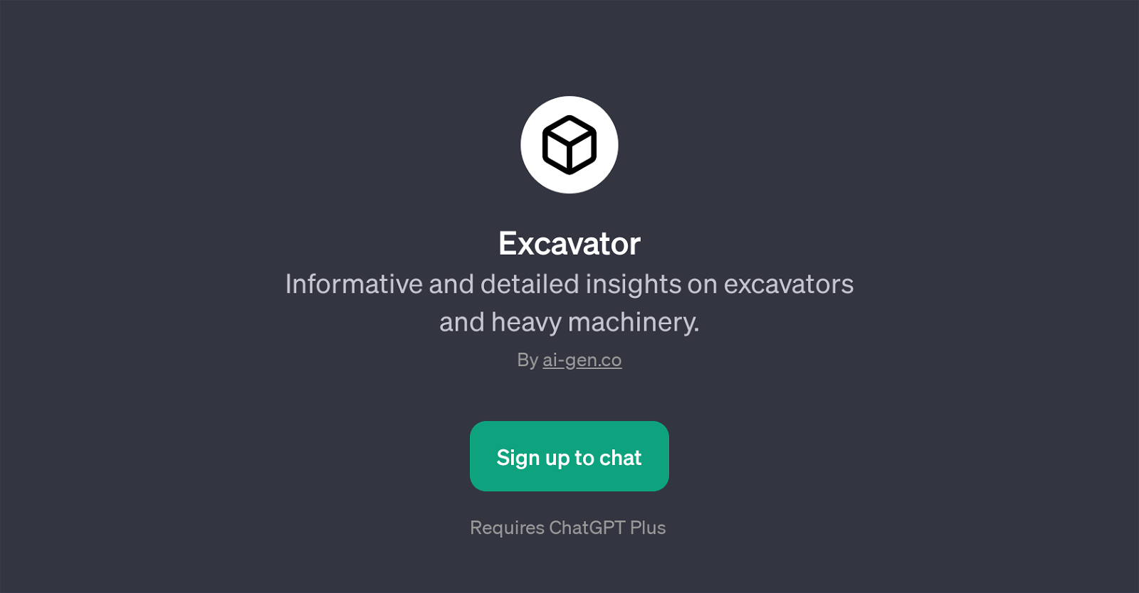 Excavator website