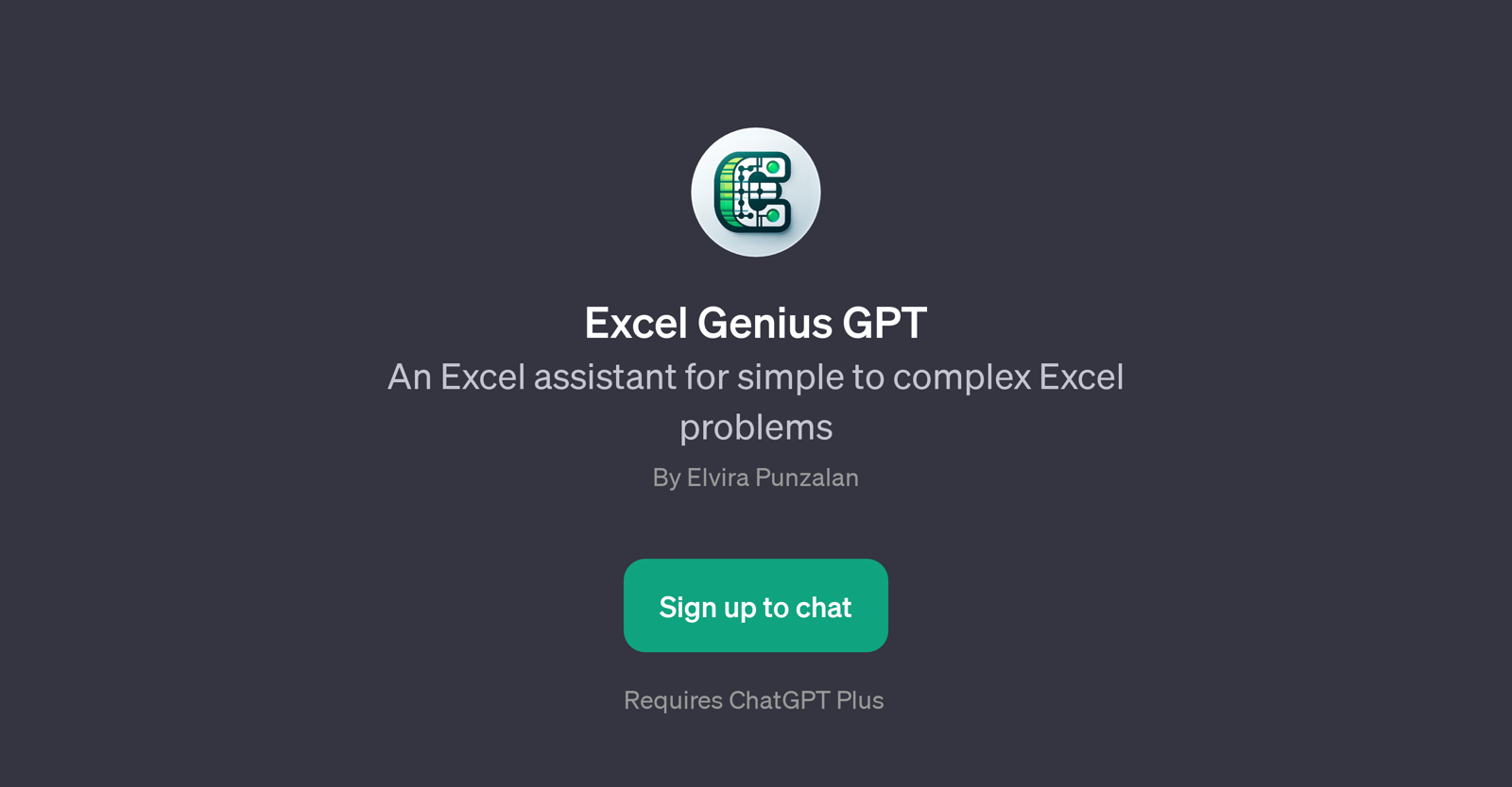 Excel Genius GPT website
