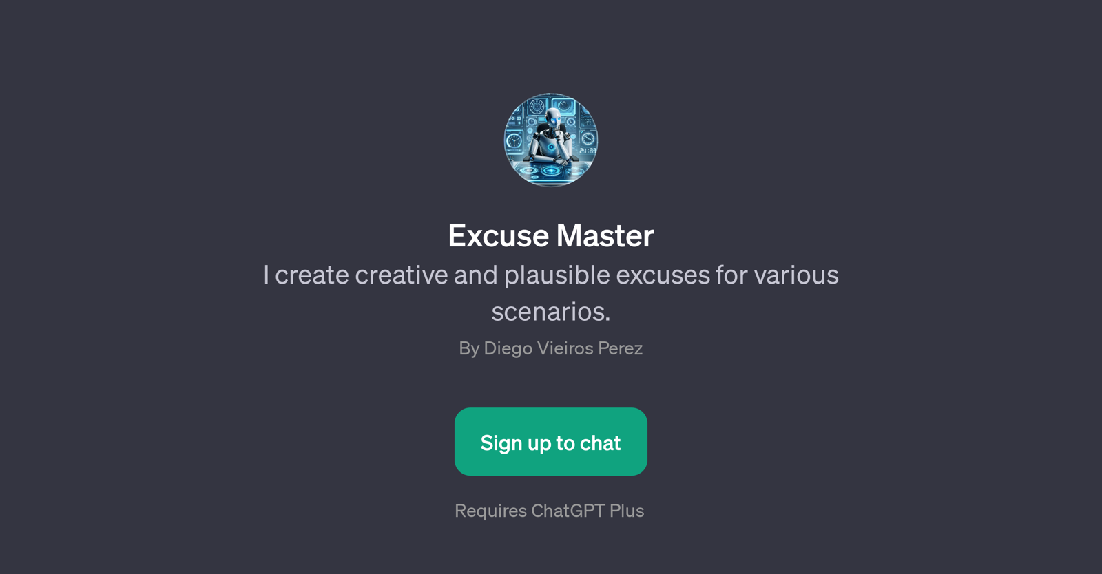 Excuse Master website