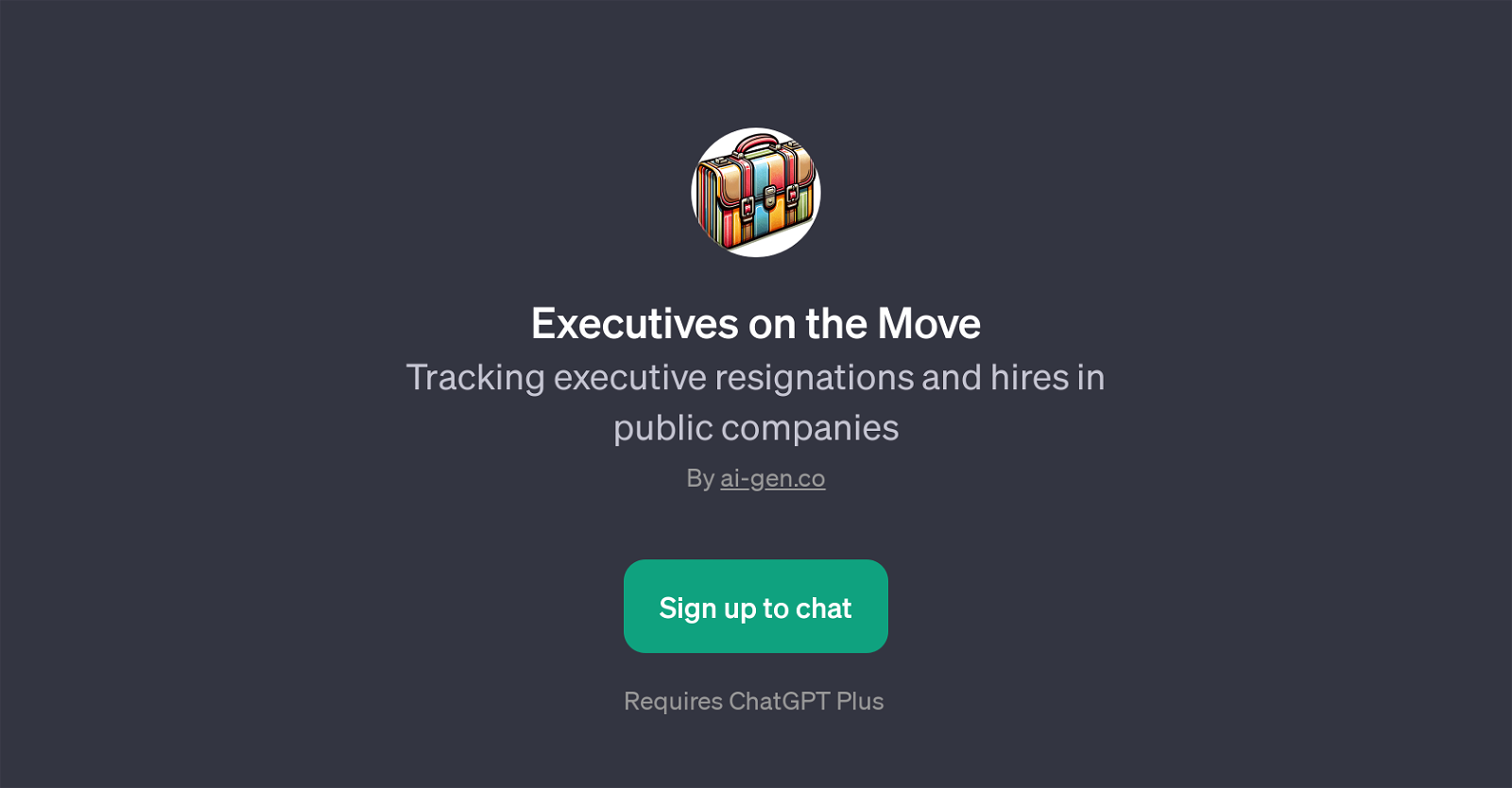 Executives on the Move website