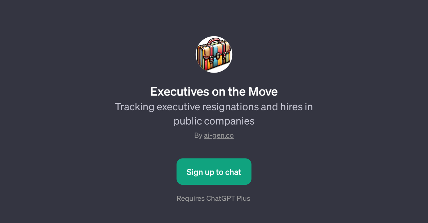 Executives on the Move website