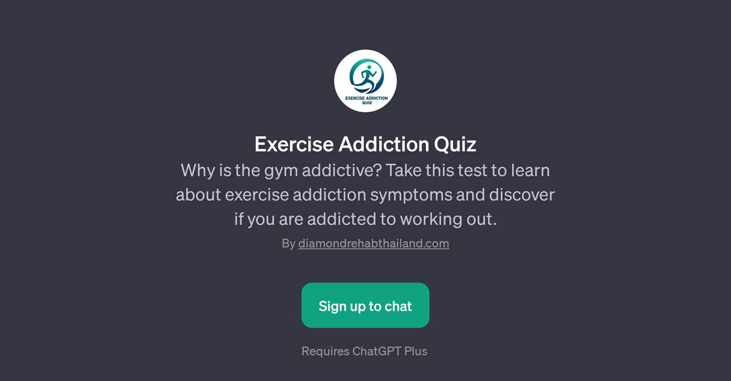 Exercise Addiction Quiz website