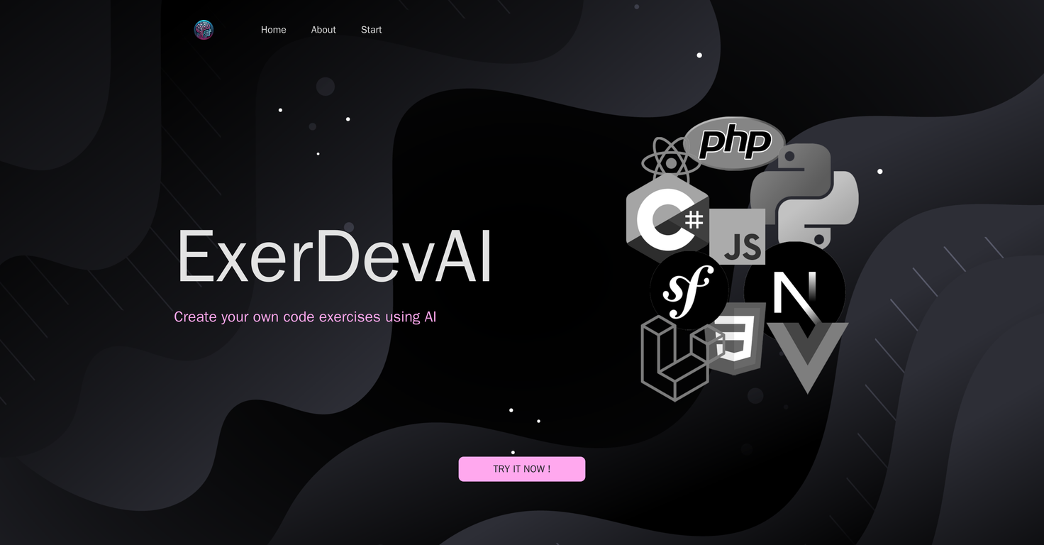 ExerDevAI website