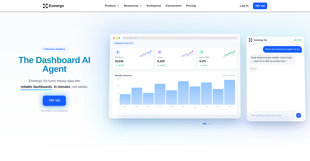 Exmergo Viz website