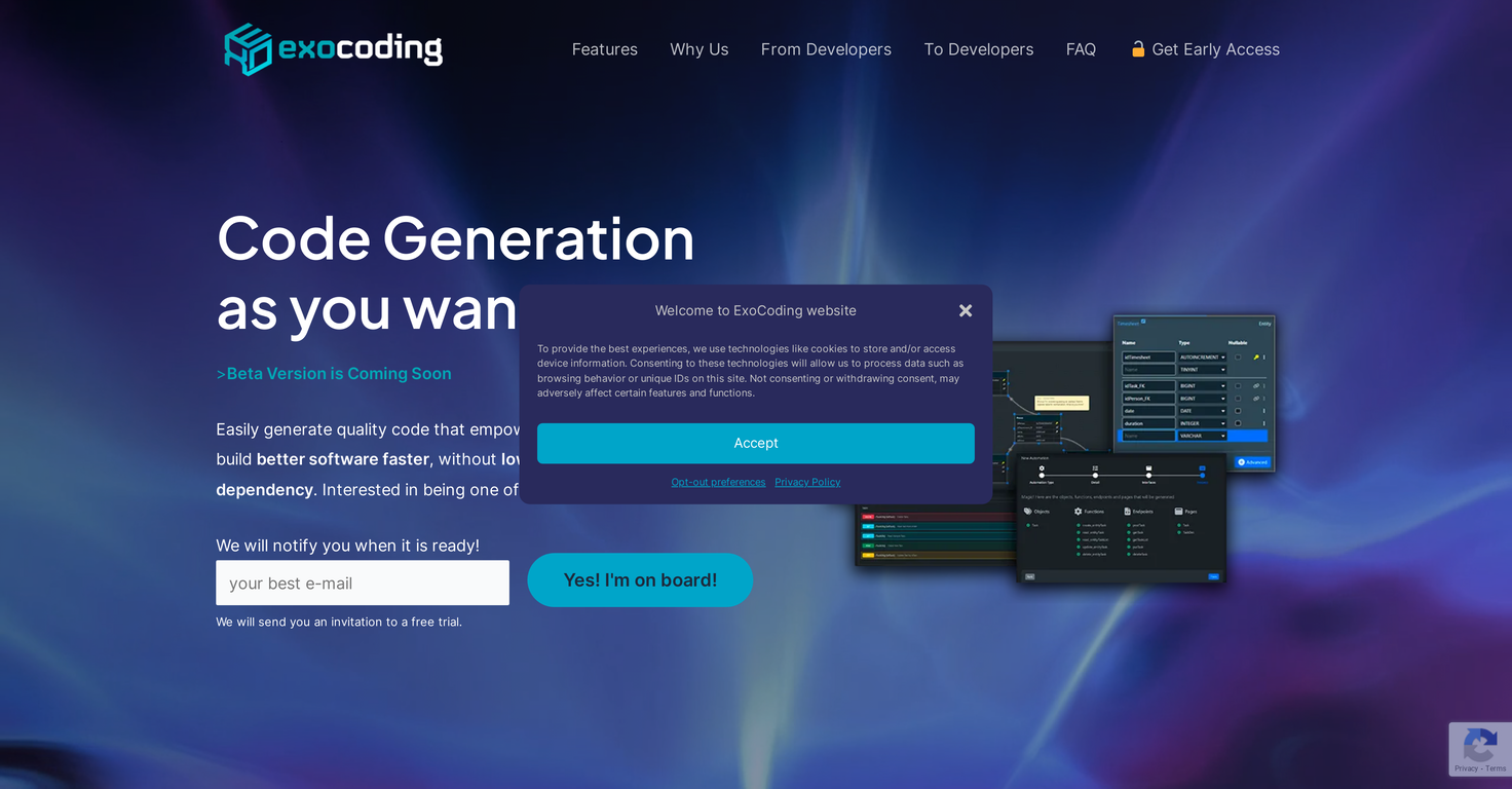 ExoCoding website