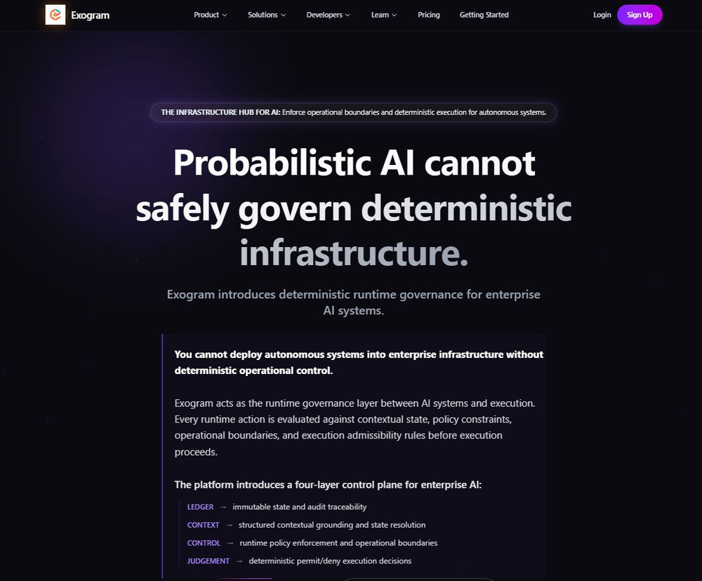 Exogram website