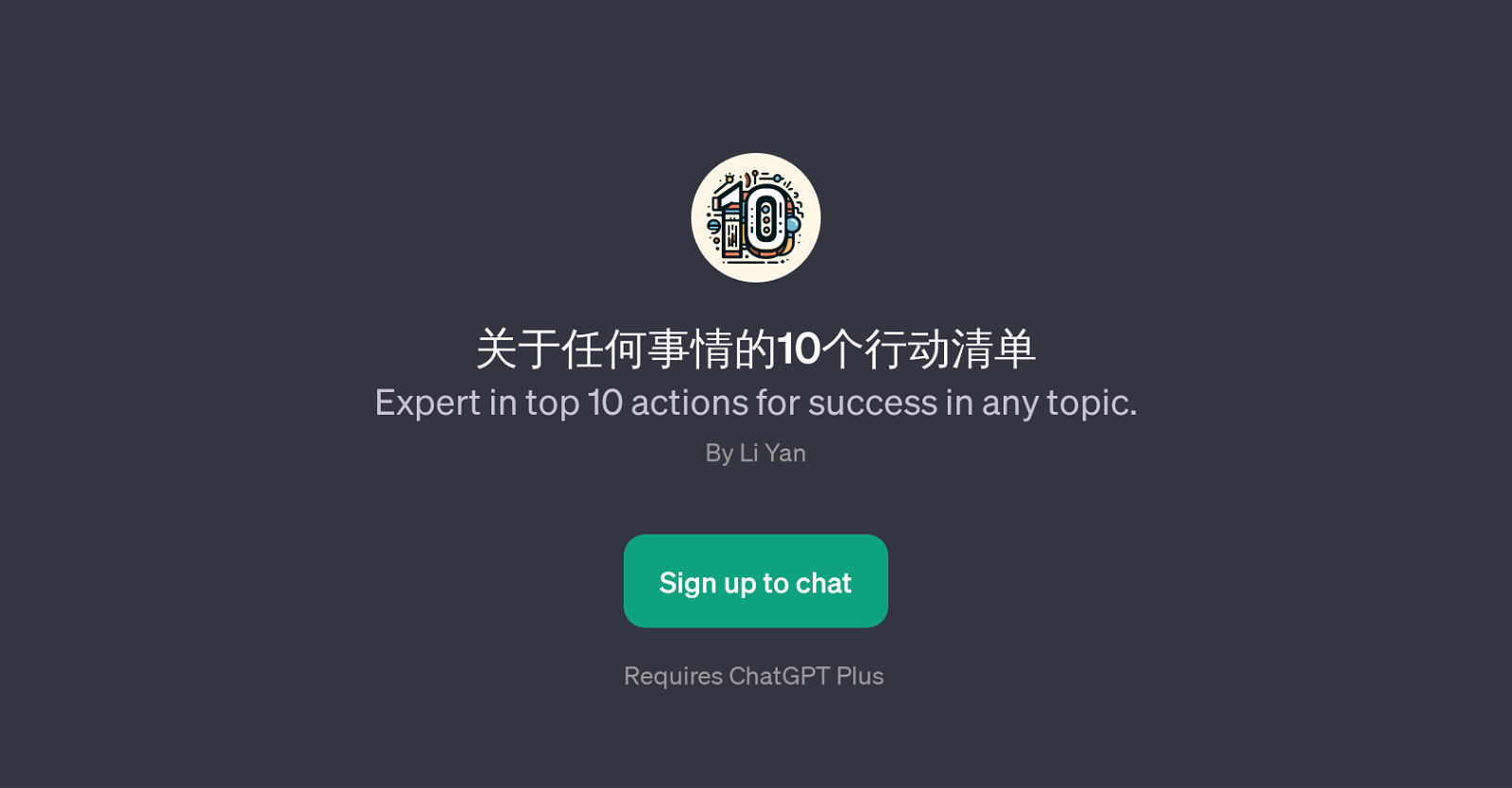 Expert in top 10 actions for success in any topic website