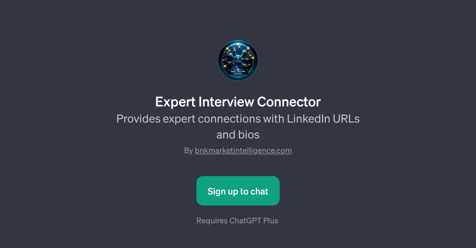 Expert Interview Connector website