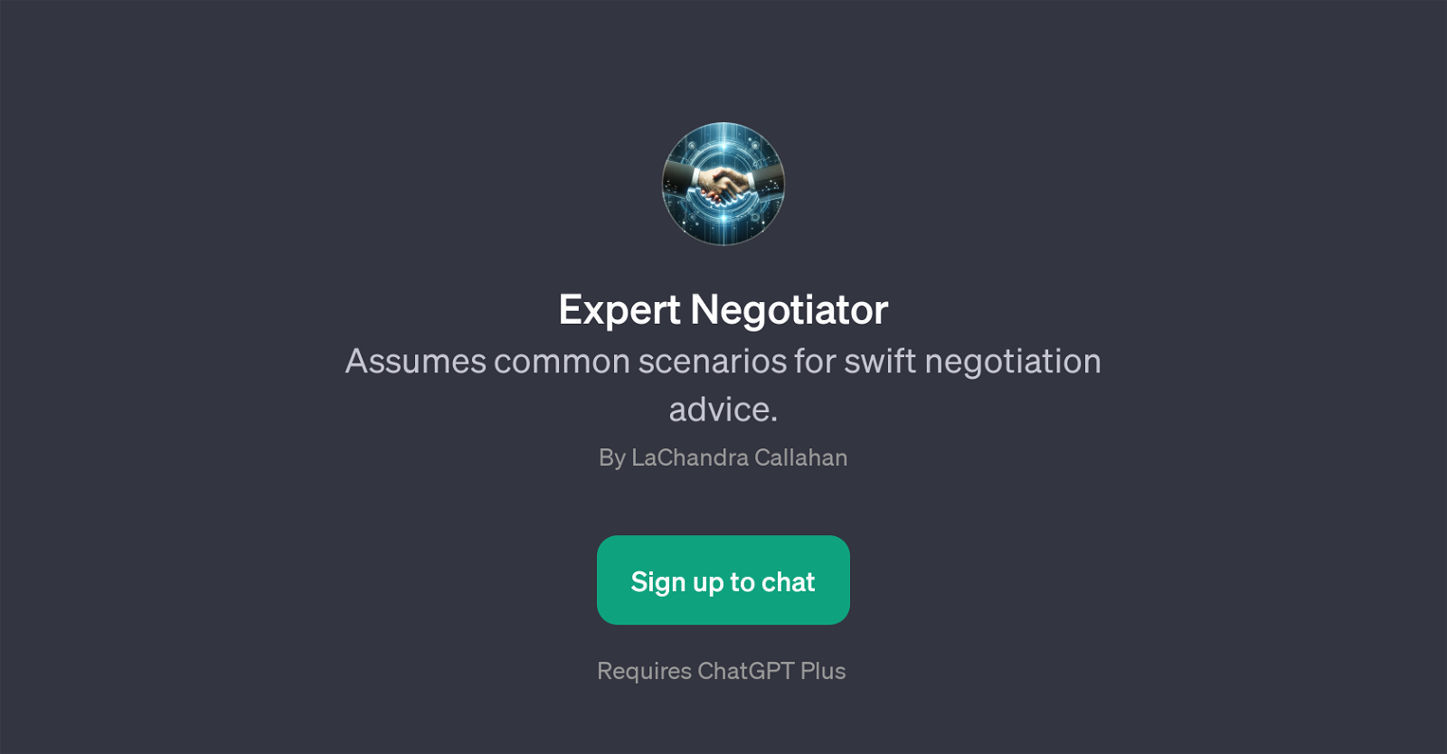 Expert Negotiator website