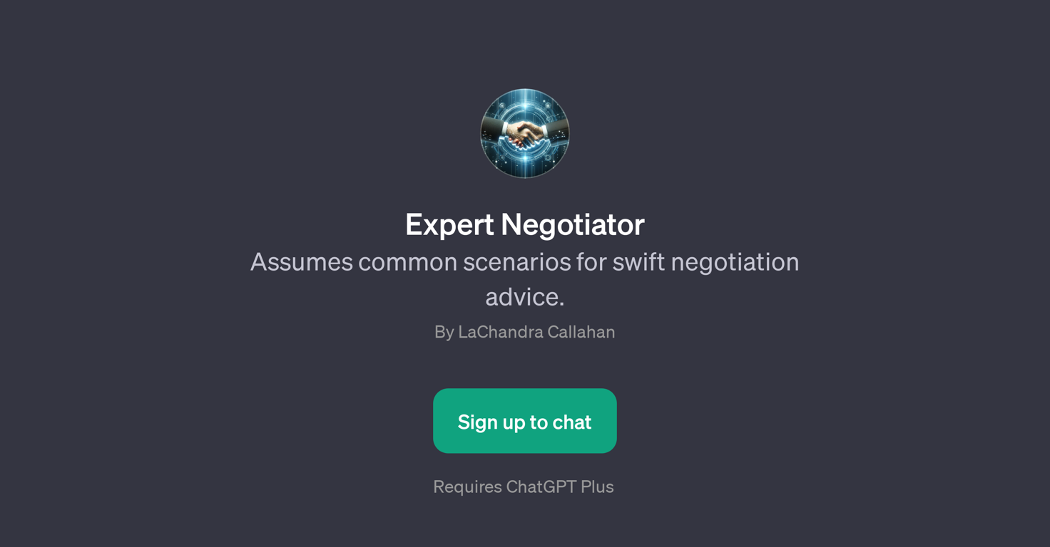 Expert Negotiator website