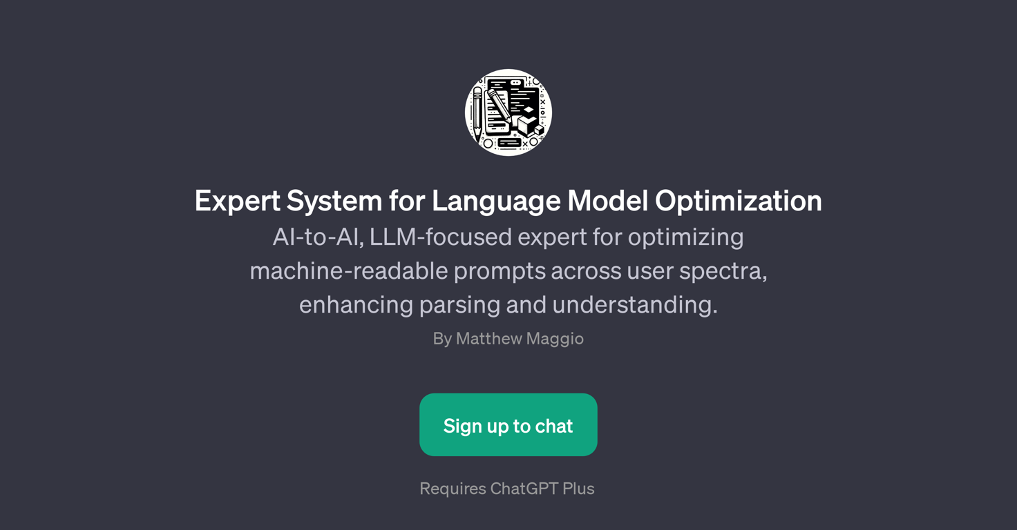 Expert System for Language Model Optimization website