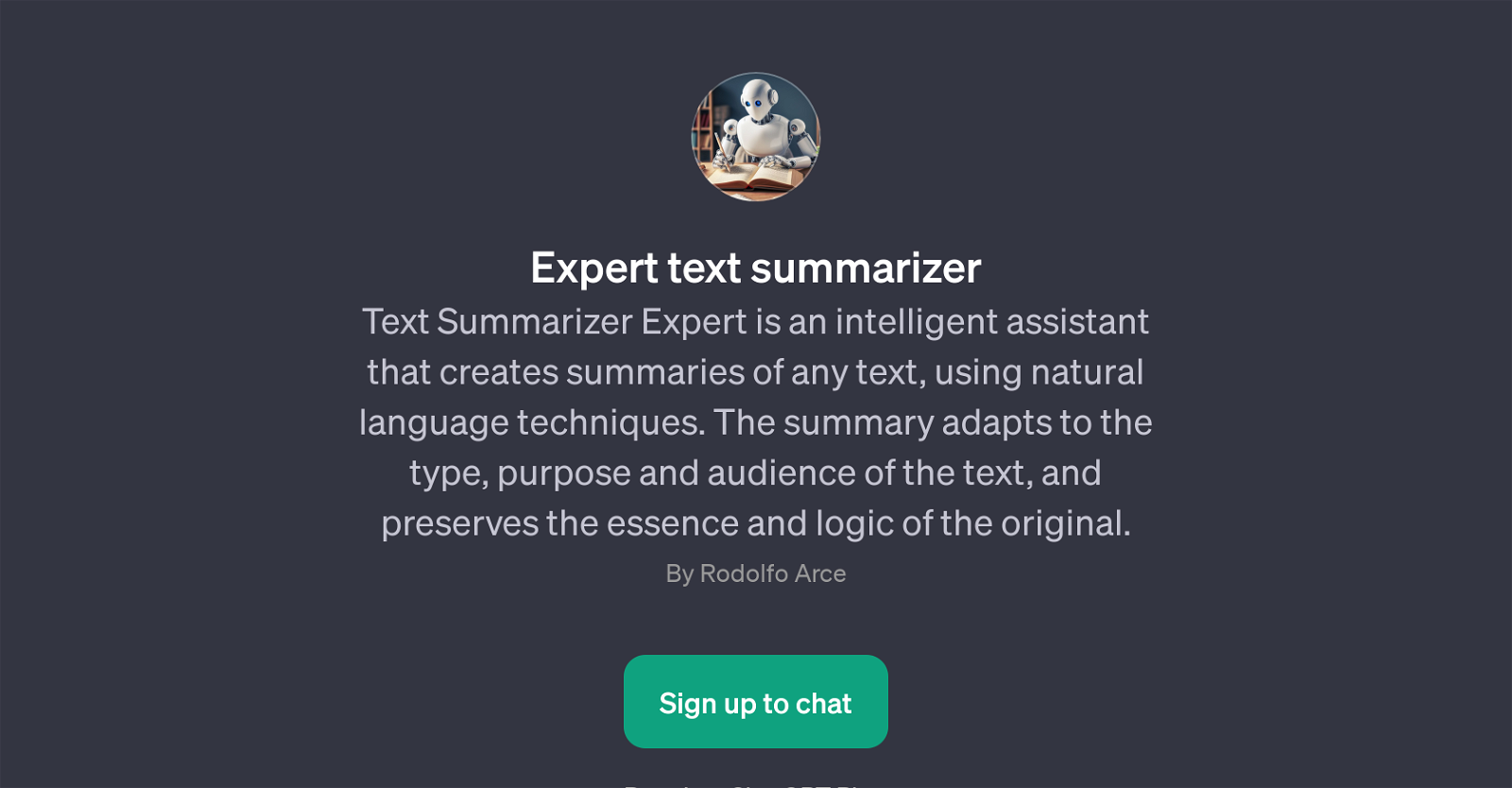 Expert Text Summarizer website