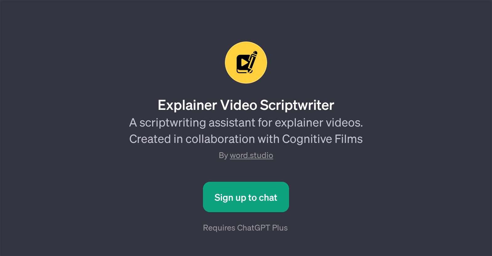 Explainer Video Scriptwriter website