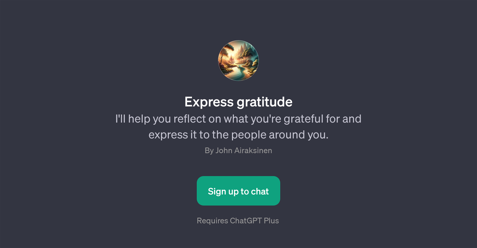 Express Gratitude website