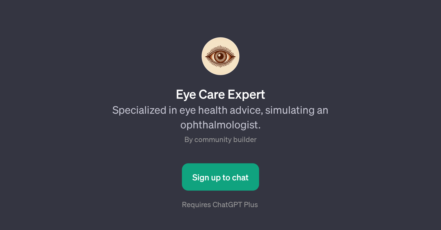 Eye Care Expert website