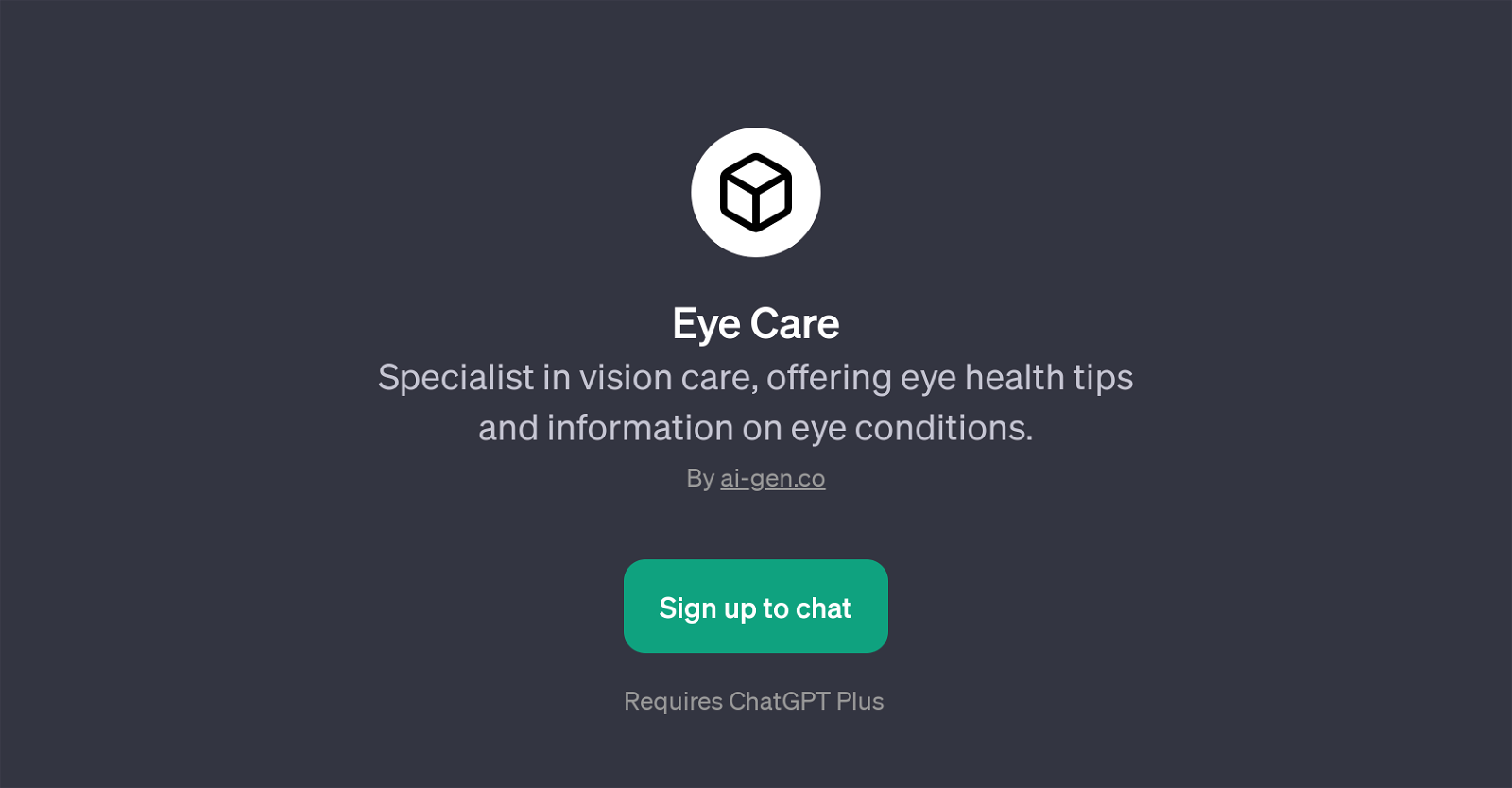 Eye Care website