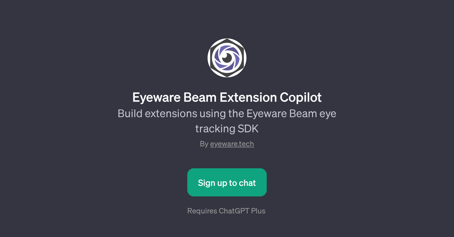 Eyeware Beam Extension Copilot website