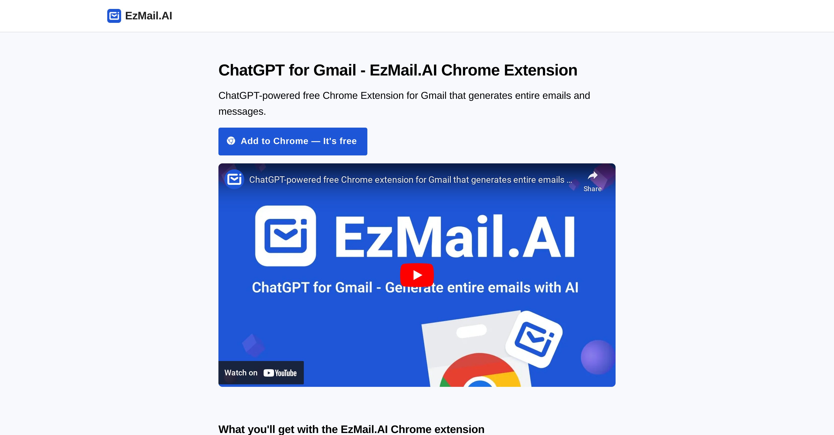 EzMail website