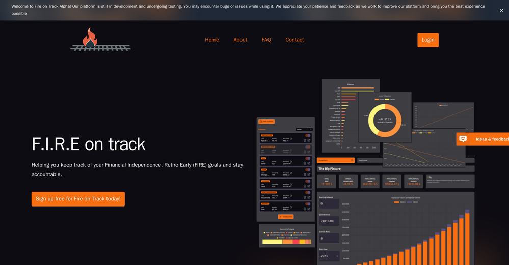 F.I.R.E On Track website