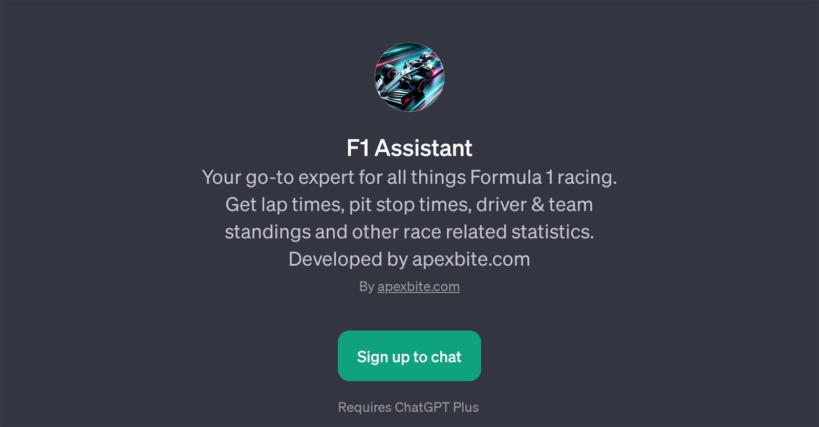 F1 Assistant website