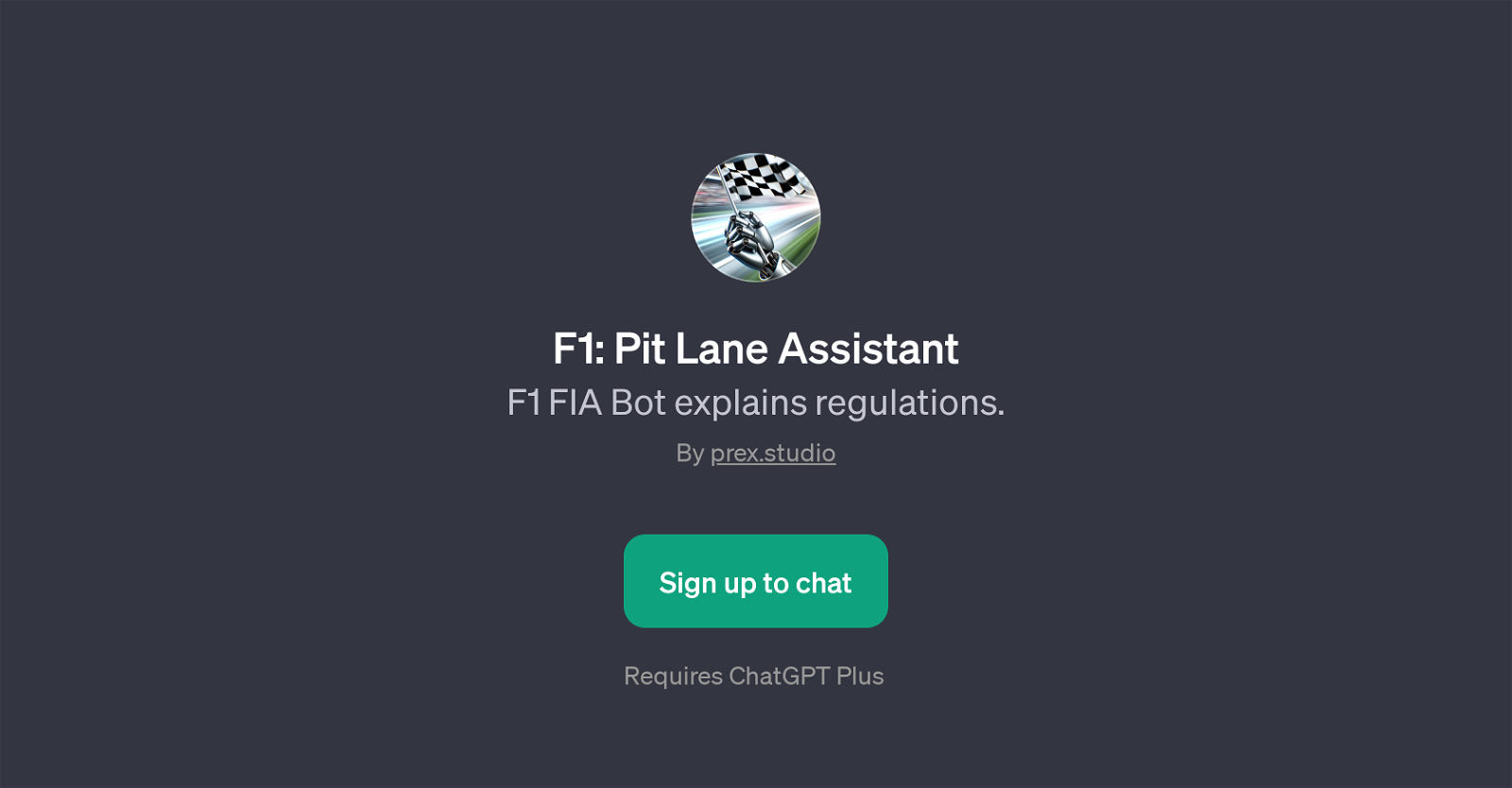 F1: Pit Lane Assistant website