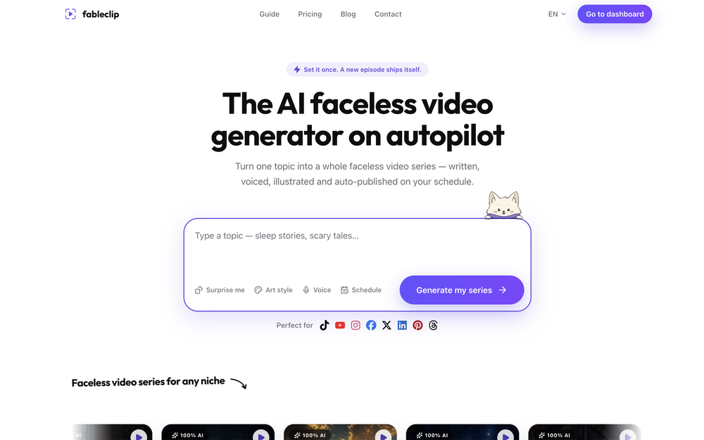 Fableclip website