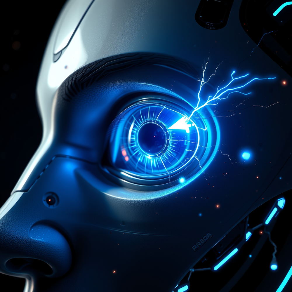 Face and Eyes in Futuristic Lighting website