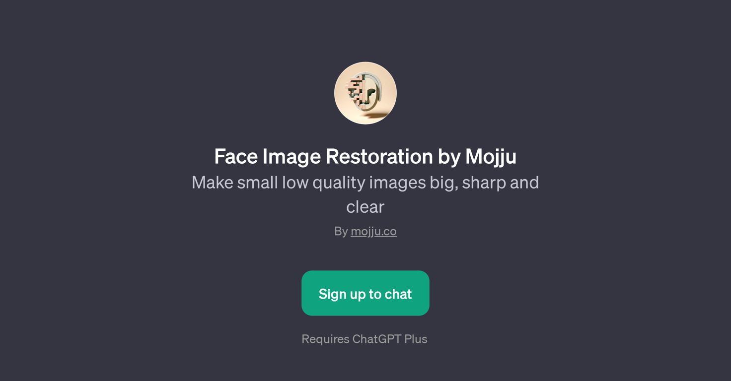 Face Image Restoration by Mojju website