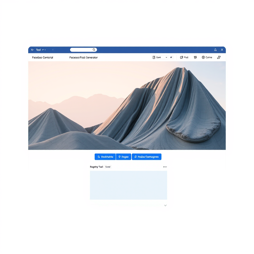 Faceboo Post Generator website